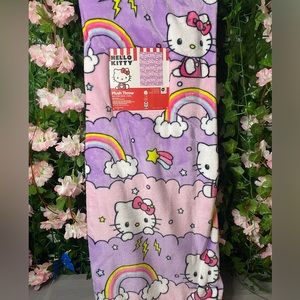 Hello Kitty Purple Rainbow Blanket